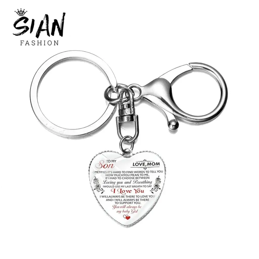 Брелок с подвеской от SIAN To My сын дочь и жена я люблю тебя Вдохновляющие Слова