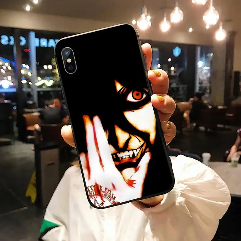 

Alucard Hellsing japanese anime manga high quality Phone Case shell for iPhone 11 12 pro XS MAX 8 7 6 6S Plus X 5S SE 2020 XR