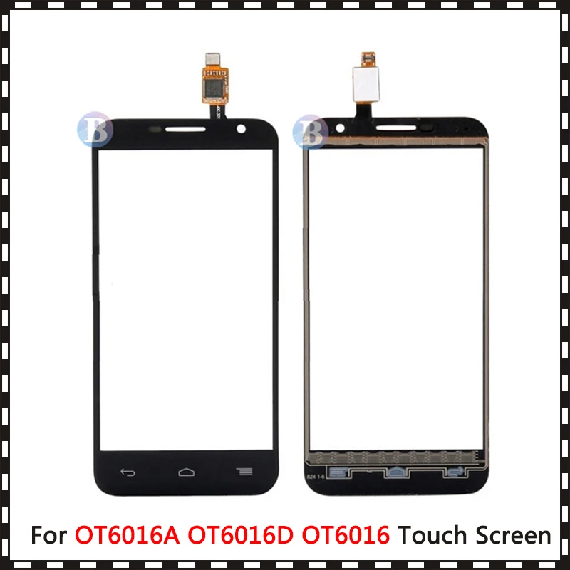 

Replacement 4.5" For Alcatel One Touch Idol 2 Mini OT6016A OT6016D OT6016 Touch Screen Digitizer Sensor Outer Glass Lens Panel
