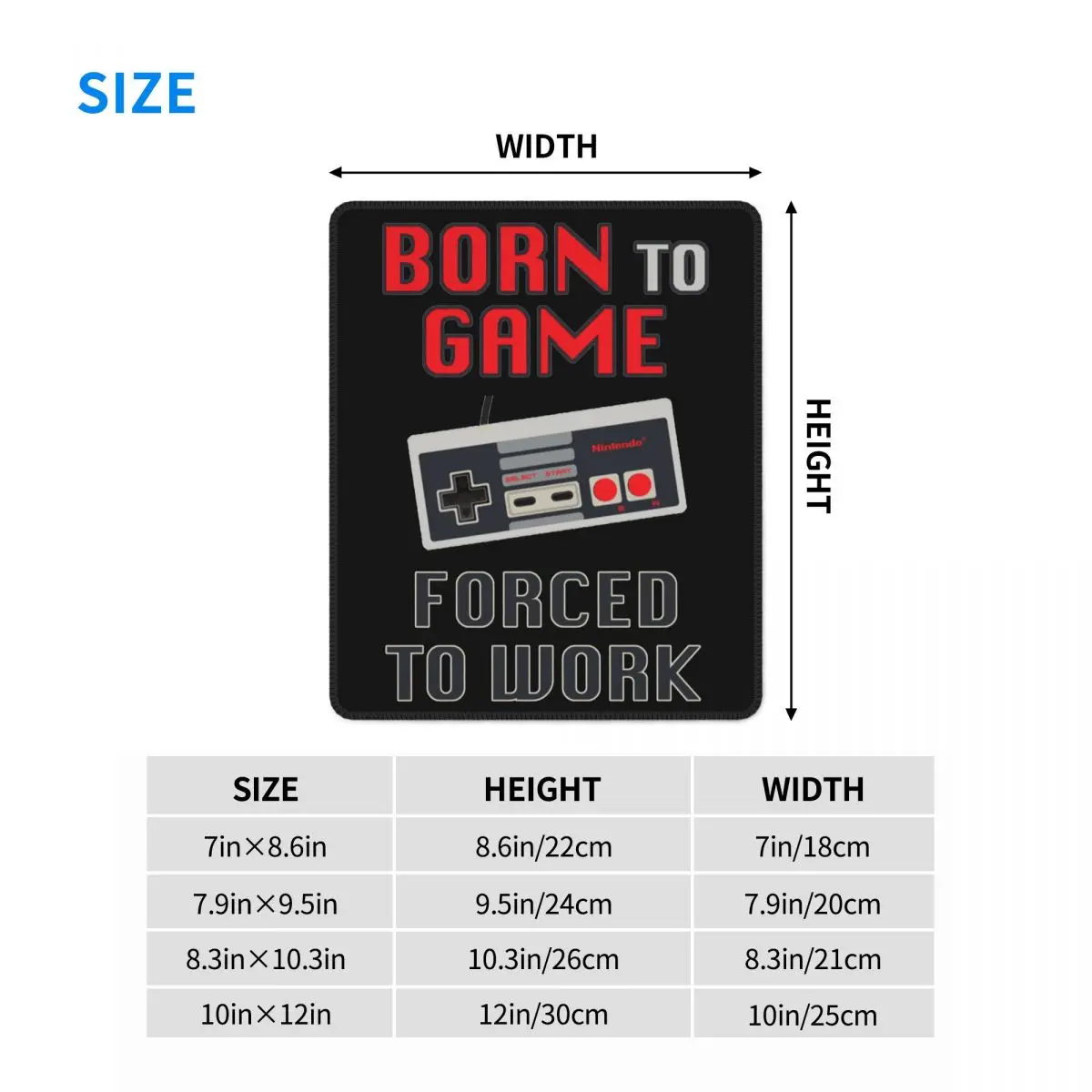 Новинка игровой коврик для мыши Born To Game принужденный к работе коврики из