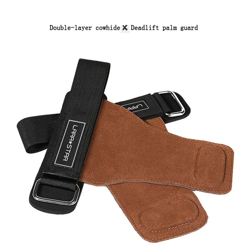 

Flyspo Fitness WeightLifting Gloves Grip Palm Protector Strap Weight lifting Dumbbell Gloves Gym Equipment WeightLifting Gloves