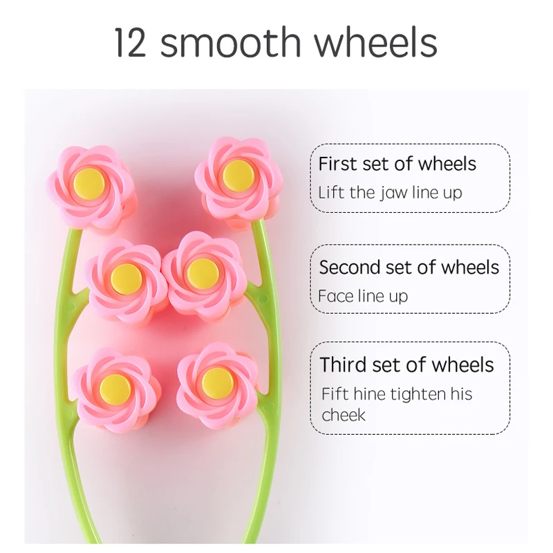 Роликовый массажер для лифтинга лица похудения V укрепляющее средство ухода за