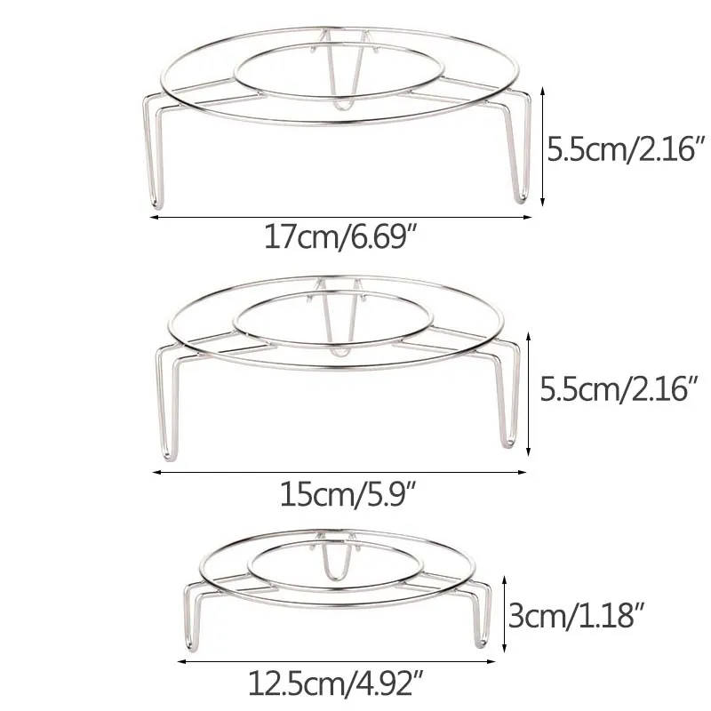 

Steaming Rack Stainless Steel Kitchen Food Rack Steamer Rice Cooker Steaming Rack Low-Foot Net Multi-Function Cooking Tool