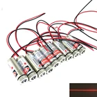 9 шт. Фокусируемый 650 нм 5 мВт красный горизонтальный линейный лазерный диодный модуль индикатор позиционирования 12x30 мм