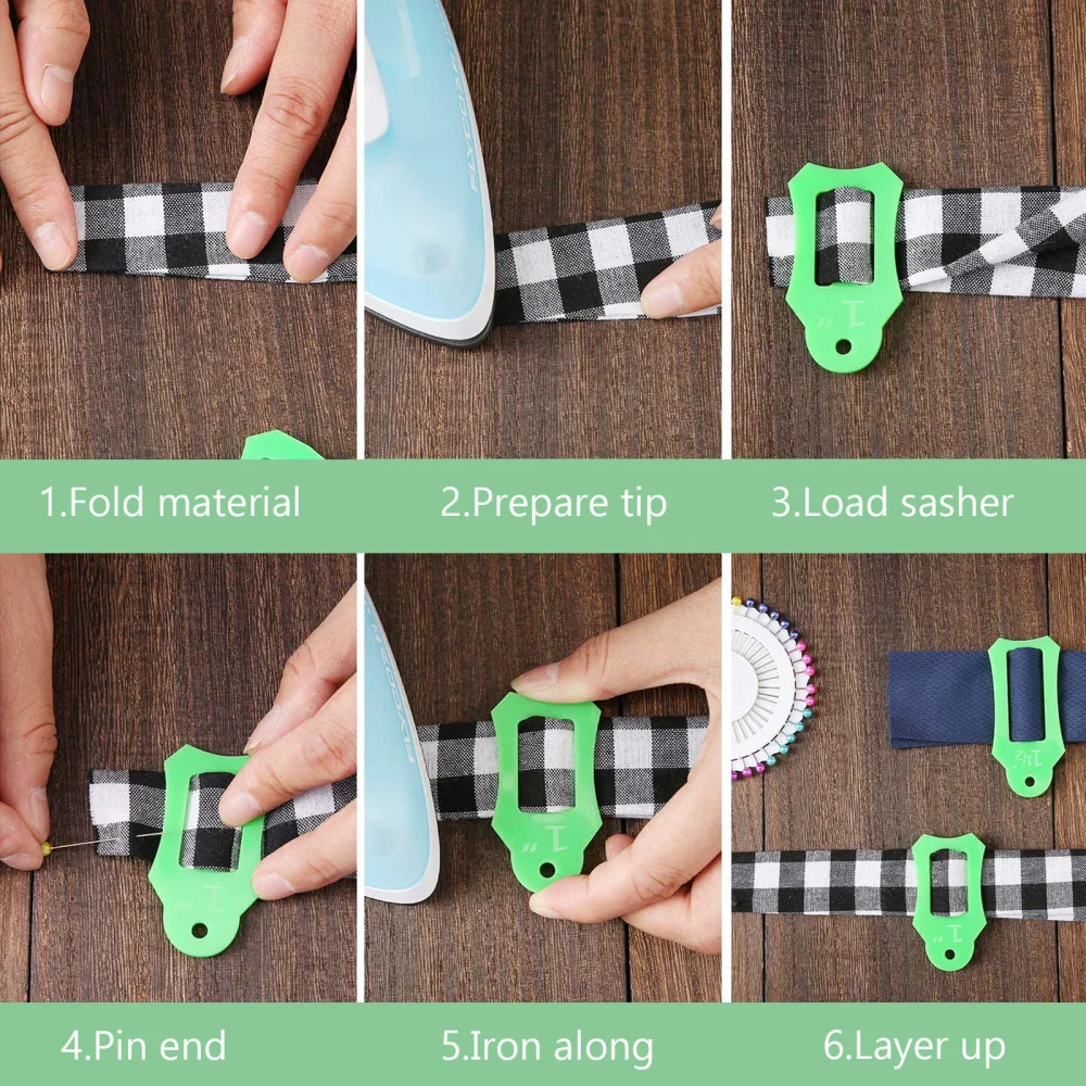 1 Набор швейная косая бейка производители комплект складывания ткани лоскутное