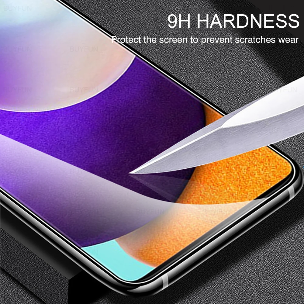 4 pcs protective tempered glass for samsung a52 screen protector on for samsung galaxy a52 a52s 5g a5 a 5 2 s 52 52s safety film free global shipping
