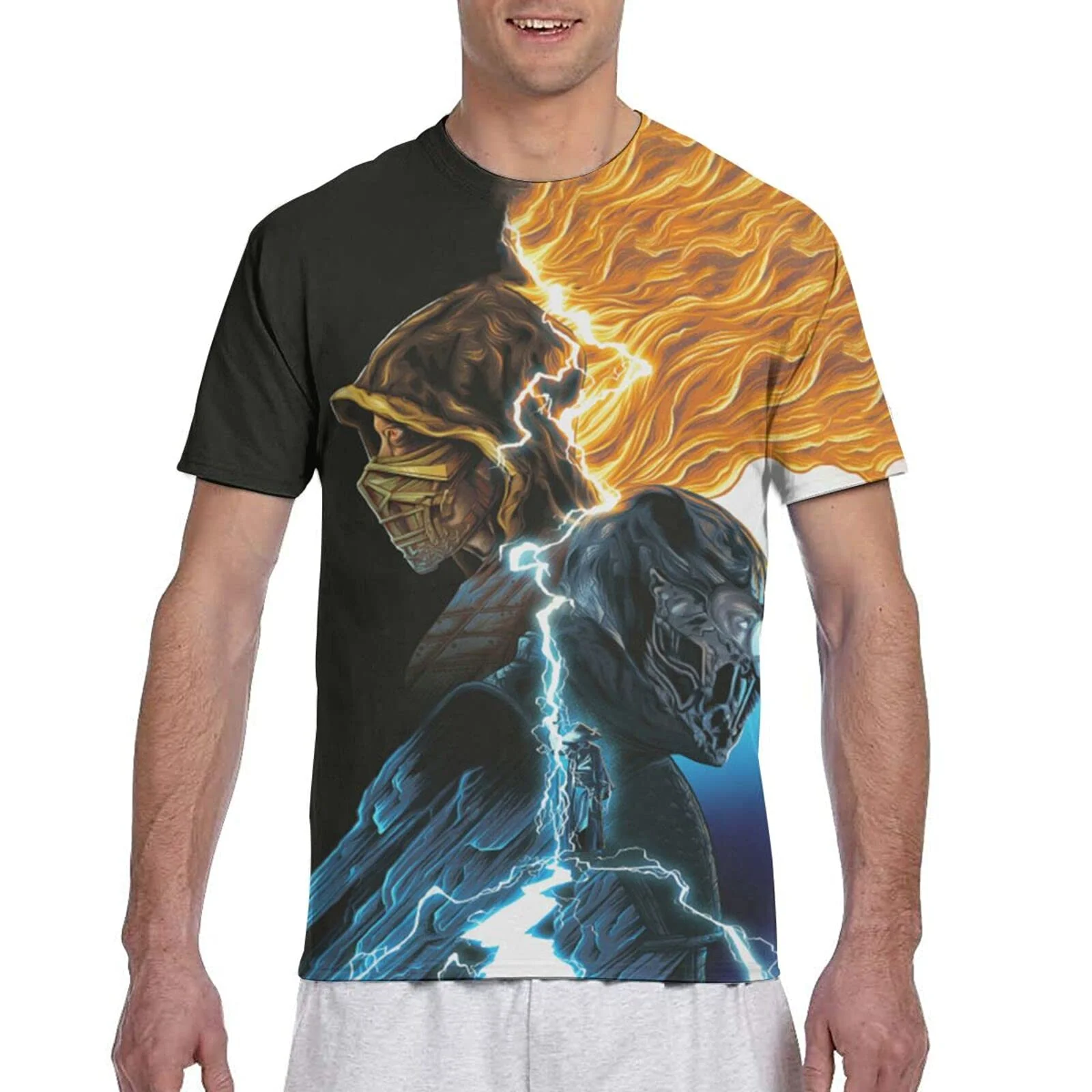 

Men's T-shirt 3D Printing Short-sleeved Shirt Fashion All-match Tide Brand 2021 New Casual Design Shirt Men's Top