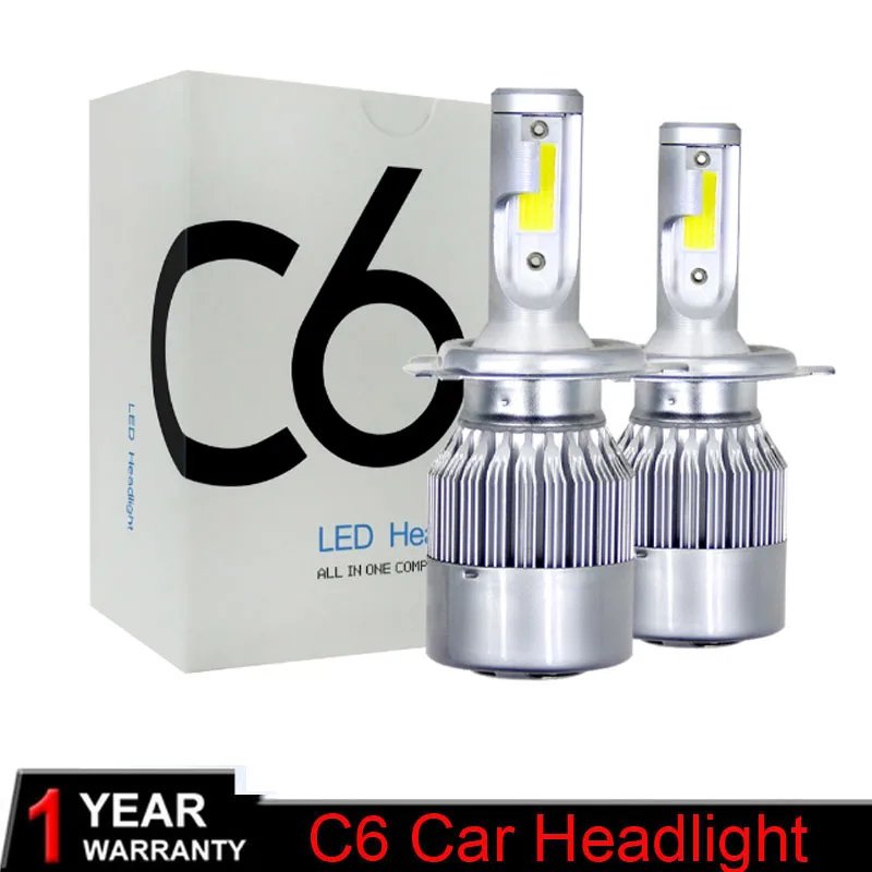 Светодиодный фонарь для автомобиля 6000K яркий COB 4300K H4 светодиодный 8000k 3000K H7