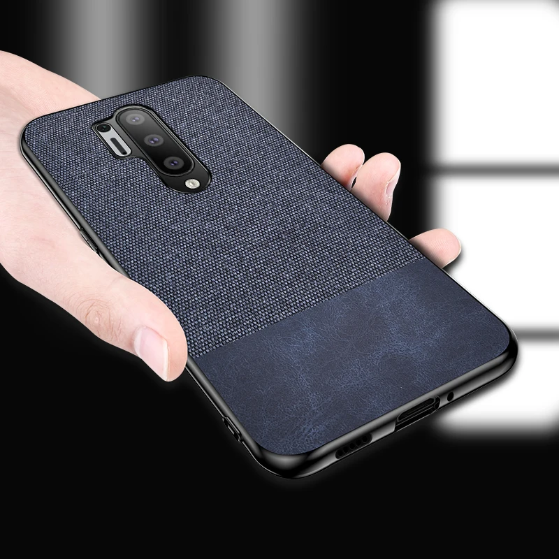 Чехол для OnePlus 8 Pro из ПУ кожи простая мягкая задняя крышка чехол 1 + жесткая с