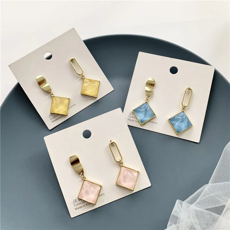 Модная одежда для девочек контракт асимметричные серьги гвоздики миниатюрные