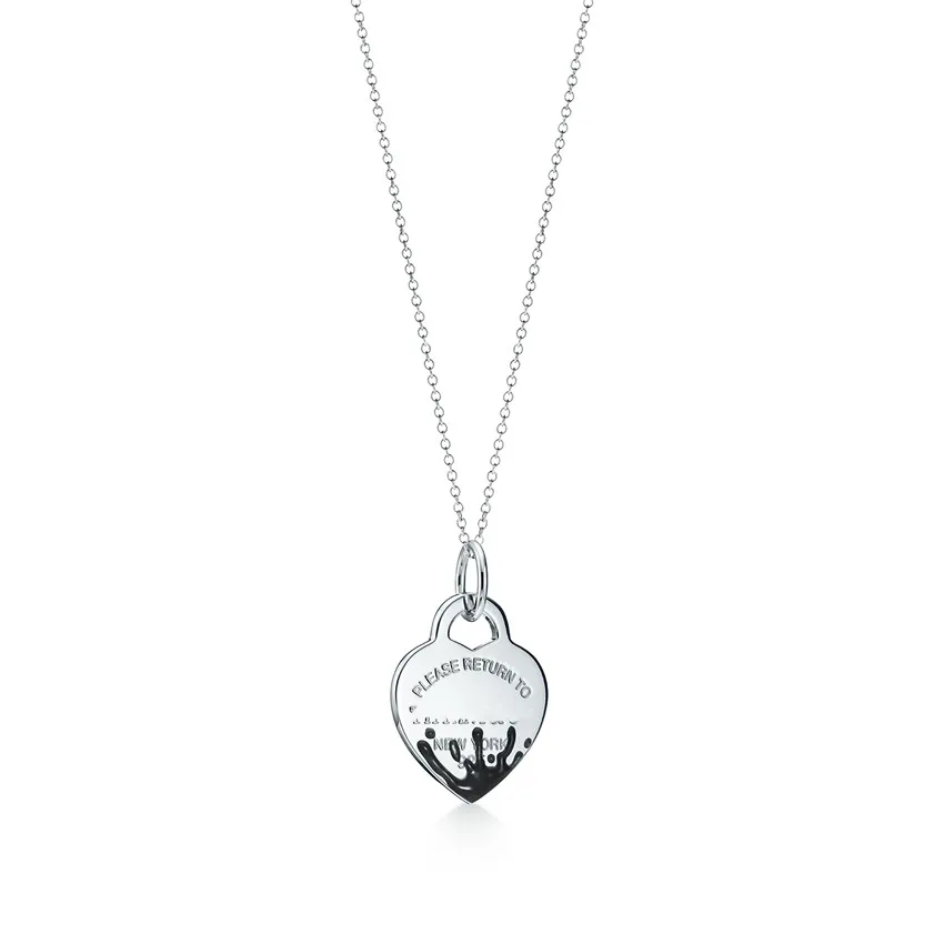 

Hot style fashion popular couples spray hanging heart necklace