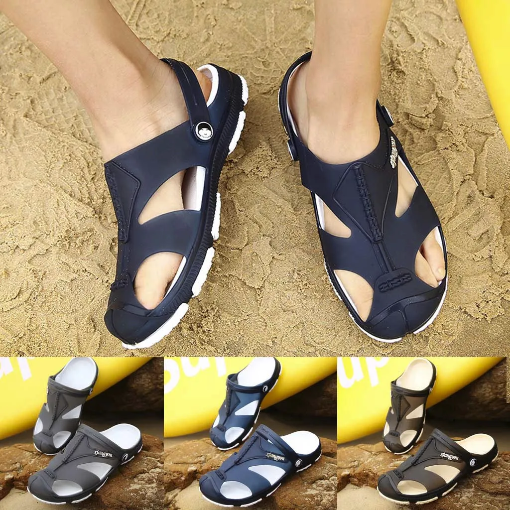 

fashion flip flops men sandals Outdoor Hole Shoes Wading Casual Shoes Men Summer Sandals Beach Flip Flop sports sandals