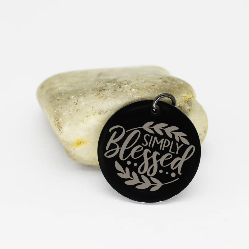 Bless подвески из нержавеющей стали просто Блаженный Шарм кулоны оптом ювелирные