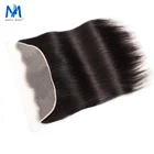 Волшебные волнистые шелковистые прямые швейцарские фронтальные волосы 13X4 от уха до уха без застежки 100% человеческие волосы без повреждений Средний прозрачный фронтальный