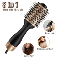 1200w electric ion blow dryer brush one step hair dryer hot air brush styler and volumizer hair straightener curler comb roller