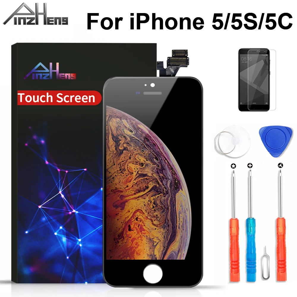 Новинка 2020 качественный ЖК экран PINZHENG AAAA для iPhone 5 5S 5C сенсорный дисплей с