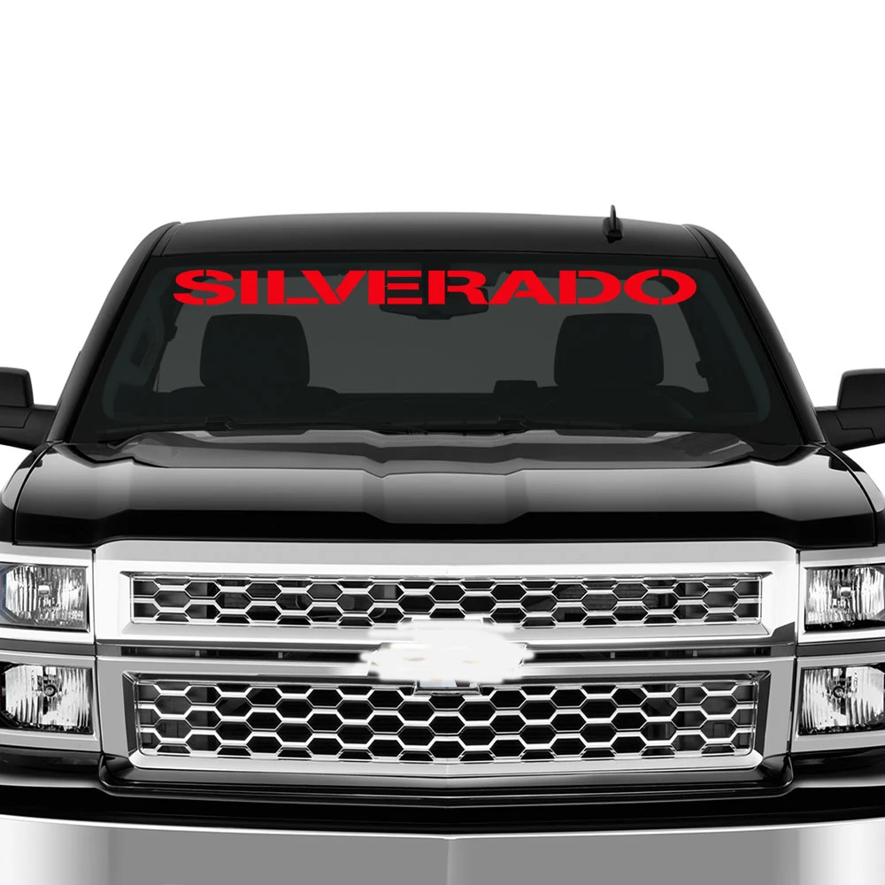 Наклейки для пикапа Chevrolet Silverado декор переднего лобового стекла автомобиля
