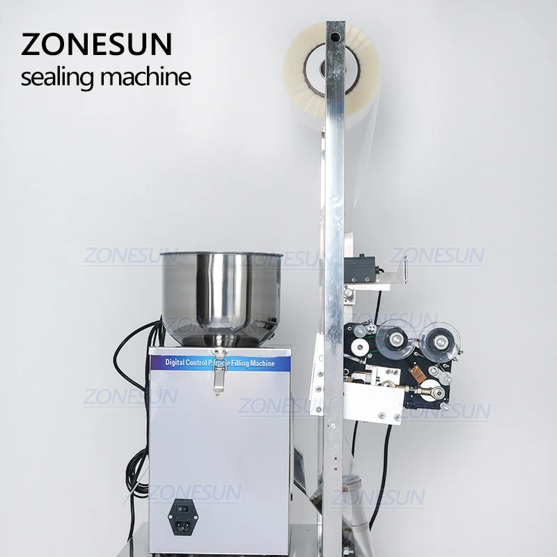 ZONESUN 2-50 г автоматическая машина для наполнения и запечатывания гаек миндаля в