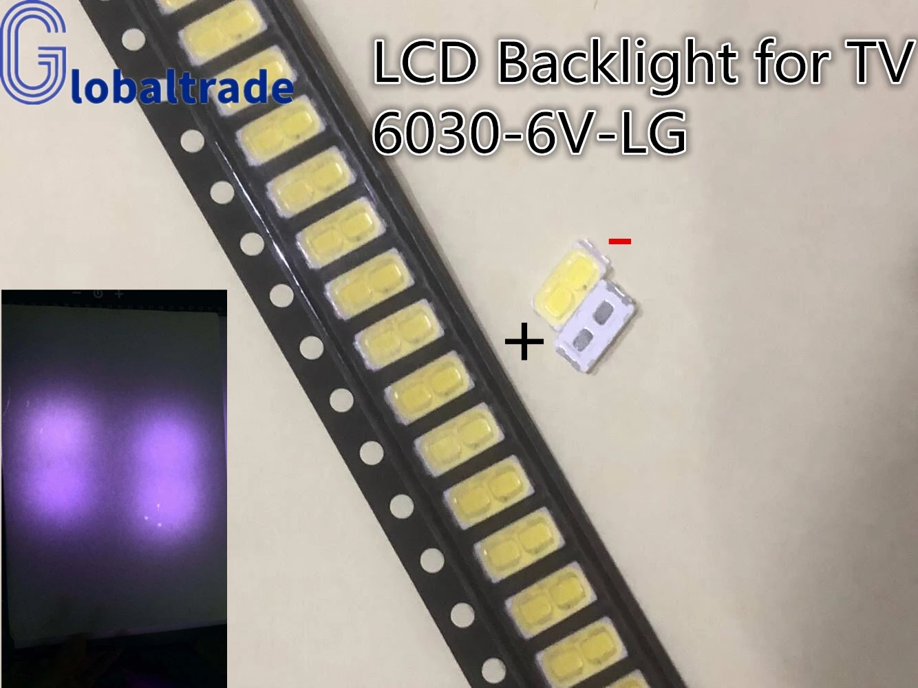 200 шт. светодиодная подсветка для телевизора LG 1 Вт 6 в 6030 | Освещение