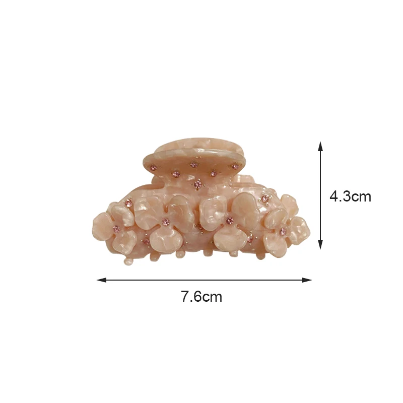 Новые модные ацетатные заколки для волос в стиле Ins винтажные зажимы с цветами