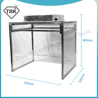 tbk 805 dust free aluminum work bench with anti static curtains iron workbench with cleaning room for lcd laminating repair