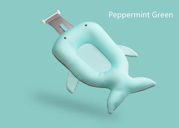 Peppermint Green Портативная воздушная подушка для душа для младенцев, нескользящий коврик для ванной, безопасность для новорожденных - Цвет: Peppermint Green