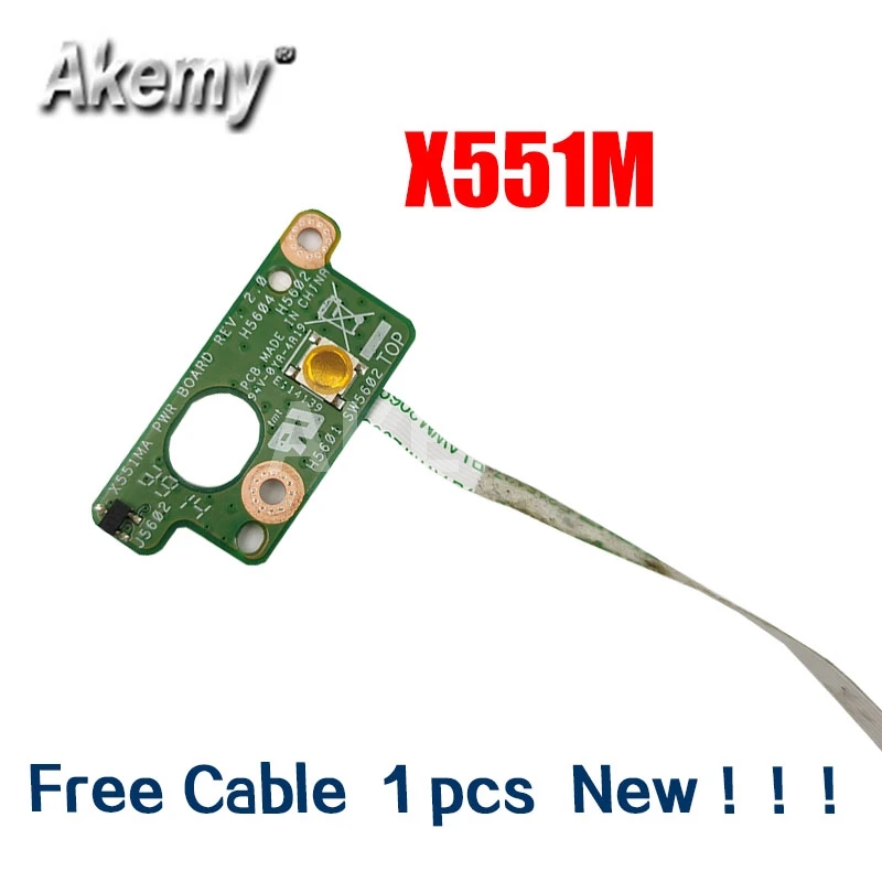 Новинка! 1 шт. с кабелем для For Asus X551 X551M X551MA X551MAV X551C X551CA F551 F551M Переключатель платы