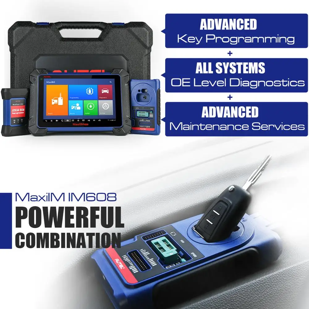 Инструмент диагностики Autel MaxiIM IM608 OBD2 обновление программирования IMMO Key IM508 + MK908 |