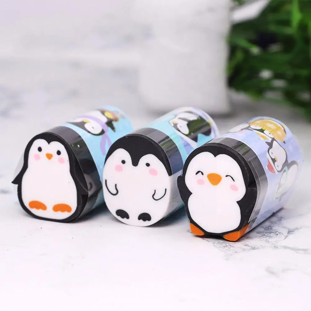 

10 шт., детские резиновые ластики в виде пингвина