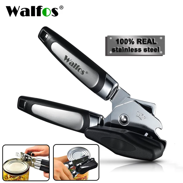 WALFOS High Quality Stainless Steel Cans Opener Professional Ergonomic Manual Can Opener Side Cut Manual Can Opener 1