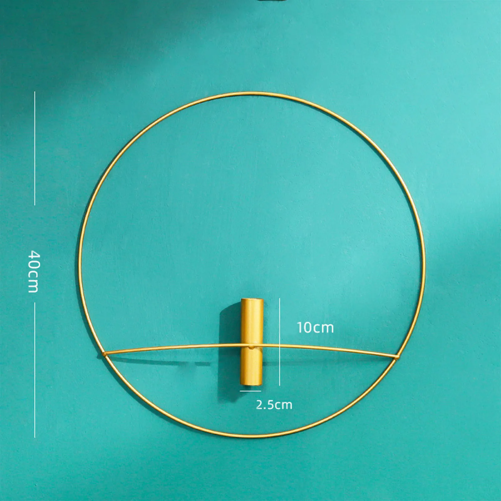 

Creative Pendant Room Wall Decoration Flower Arrangement Light Luxury Iron Home Art Iron Frame Vase Hanging Rack DIY Decorative