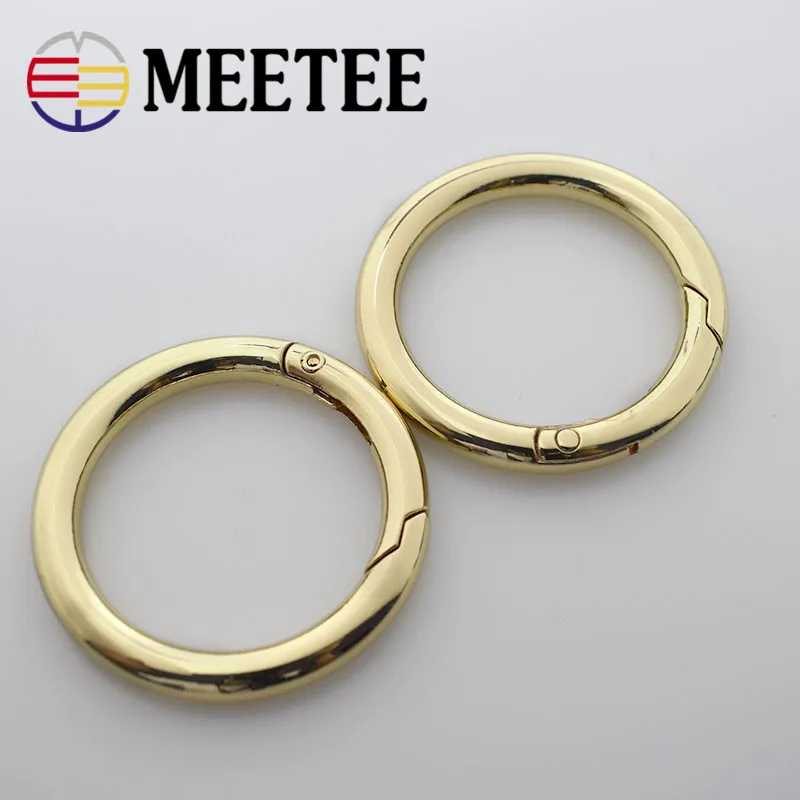 5 шт. Meetee 32 мм металлический пружинный уплотнительное кольцо зажим Пряжка сумка