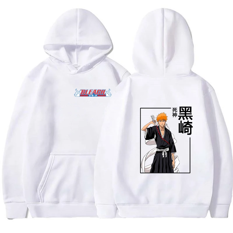 

Bleach Anime Casual Kpop Funny Style Sweater Long Sleeve Pullover Y2K Man and Women Teenagers Oversize