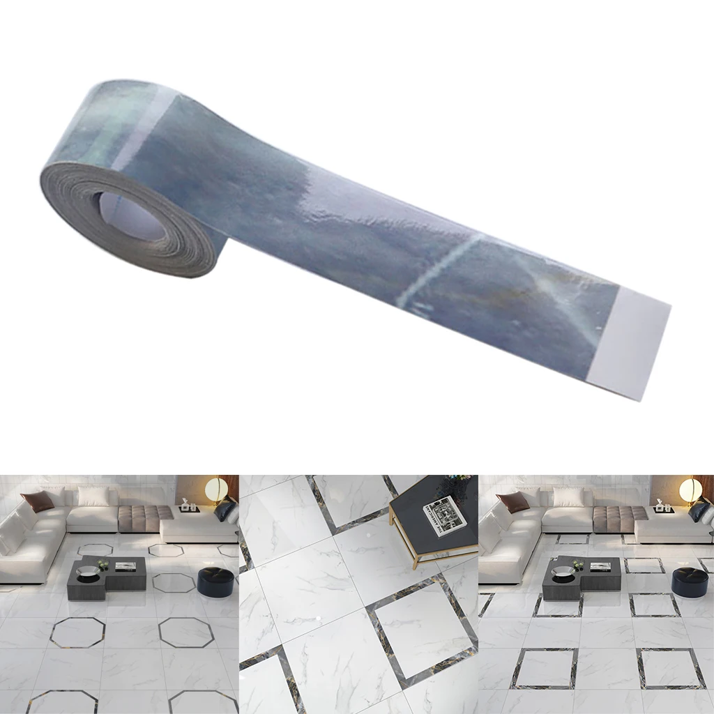 Домашний декор 5 м * 2 см зазор водонепроницаемая фольга лента золотой серебряный