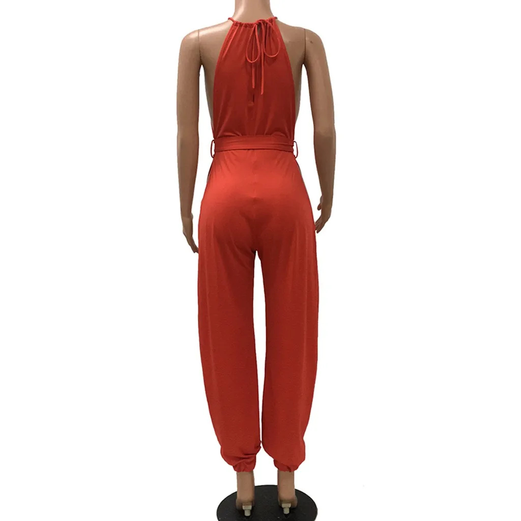 Женский комбинезон модный сексуальный однотонный камзол вечерние вязаные