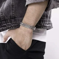 10mm wide 192123cm length high stainless steel silver plated men magnetic buckle bracelet unisex gift dropship free shipping