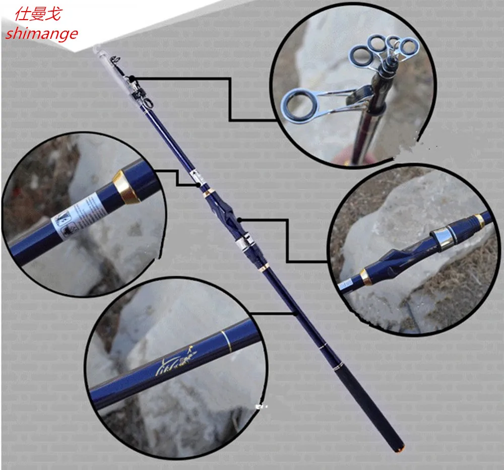 Spirit carbon дистанционный метательный стержень мощный портативный Рок Удочка лодка рыбалка 2,4 М 2,7 М 3,0 М 3,6 м
