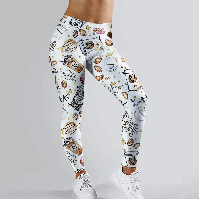 

Новинка Колготки с 3D принтом женская спортивная одежда с высокой талией штаны для йоги большие брюки S M L XL XXL XXXL