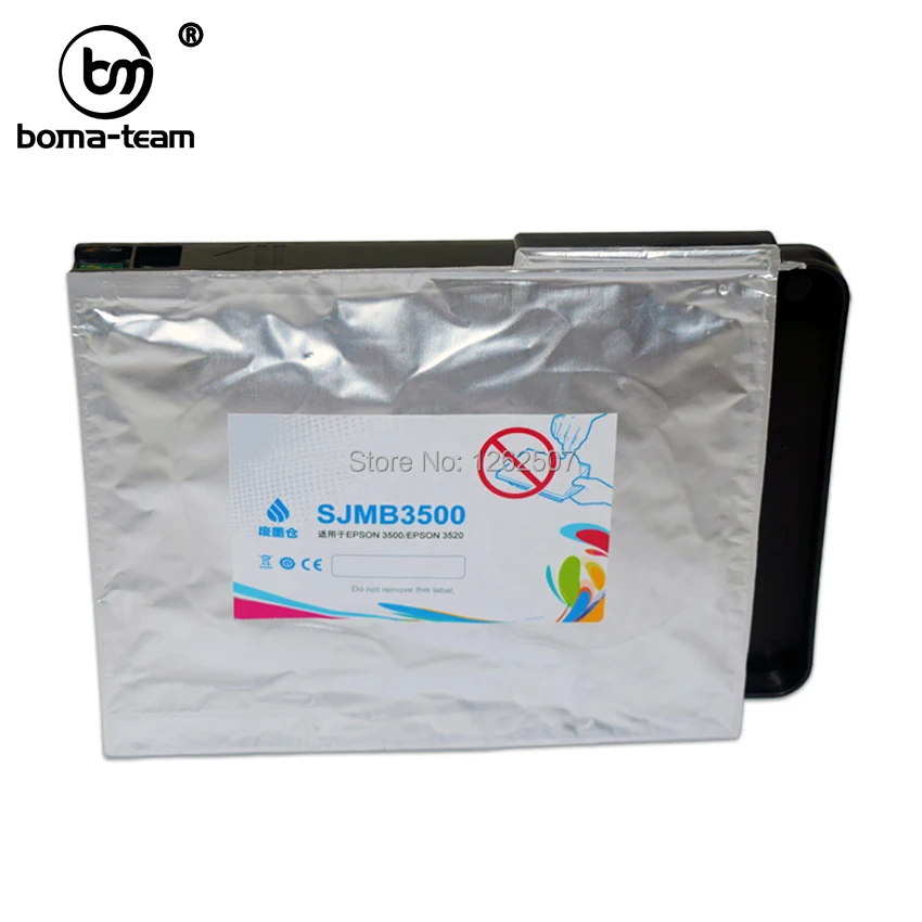 c3500 3520 sjmb3500 compatible maintenance cartridge for epson colorwork tm c3500 tm c3520 color lables printer waste ink box free global shipping