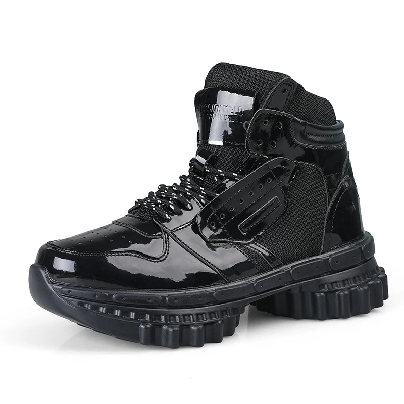 Новые Индивидуальные высокие парные ботинки модные однотонные классные уличные