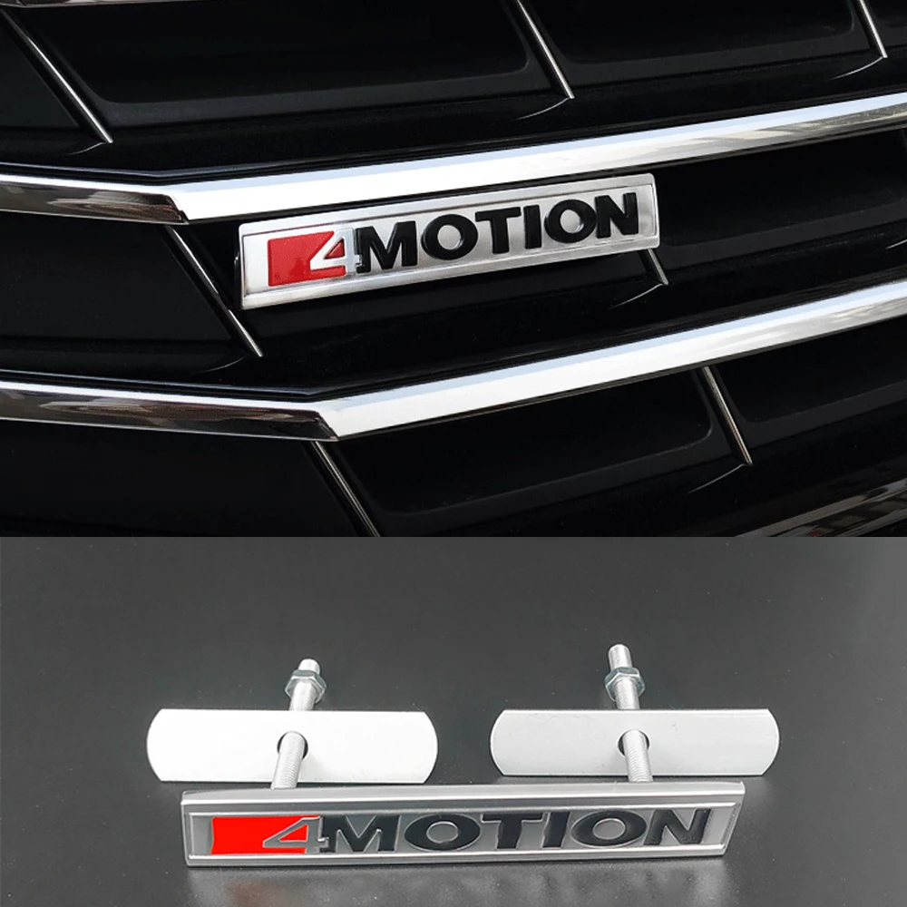 Металлическая Наклейка на автомобильный гриль для VW 4motion Tiguan Passat Golf Jetta Phaeton Polo