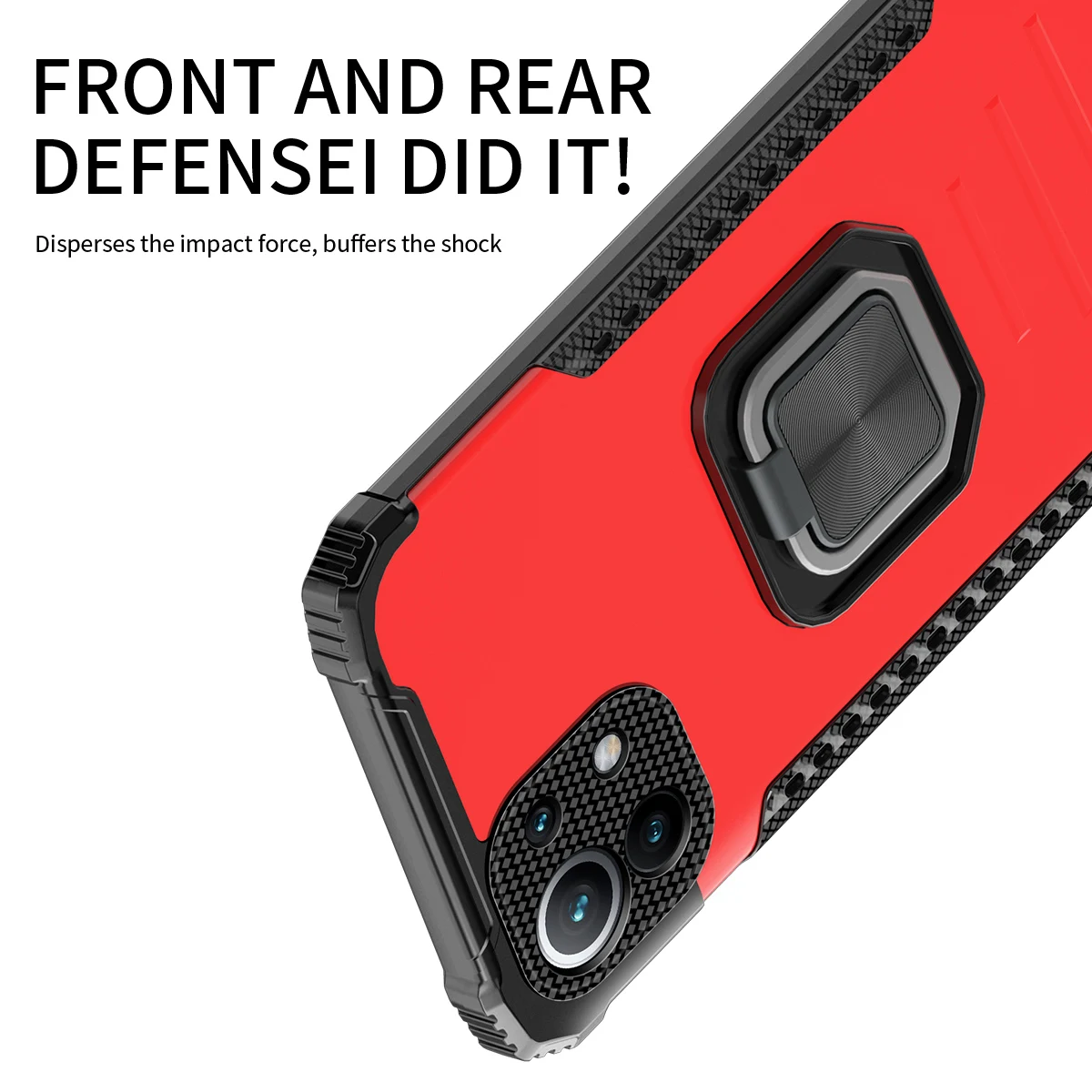 

Phone Case For Xiaomi Redmi 11 11X 11i 5G 10T K40 Pro Plus Lite Poco M3 F3 Armor With Ring Bracket Vehicle Magnetic Back Cover