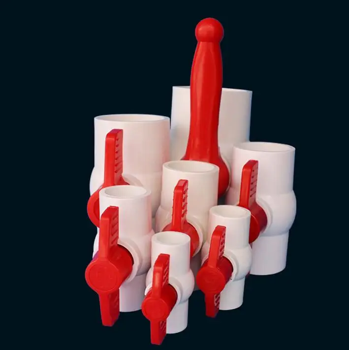 

20/25/32/40/50/63/75/90/110/160/200mm Ball Valve Slip Shut Handle Valve PVC Pipe Fittings Plumbing Water Tube Connector