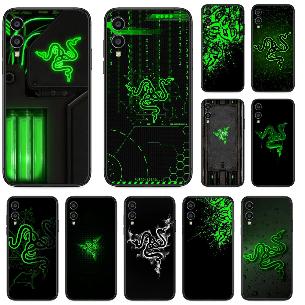 Телефонный чехол RAZER для Huawei Honor 10 10i 20 6A 7A 7C 8 8A 8X 9 9X Play View Lite Pro Черный силиконовый