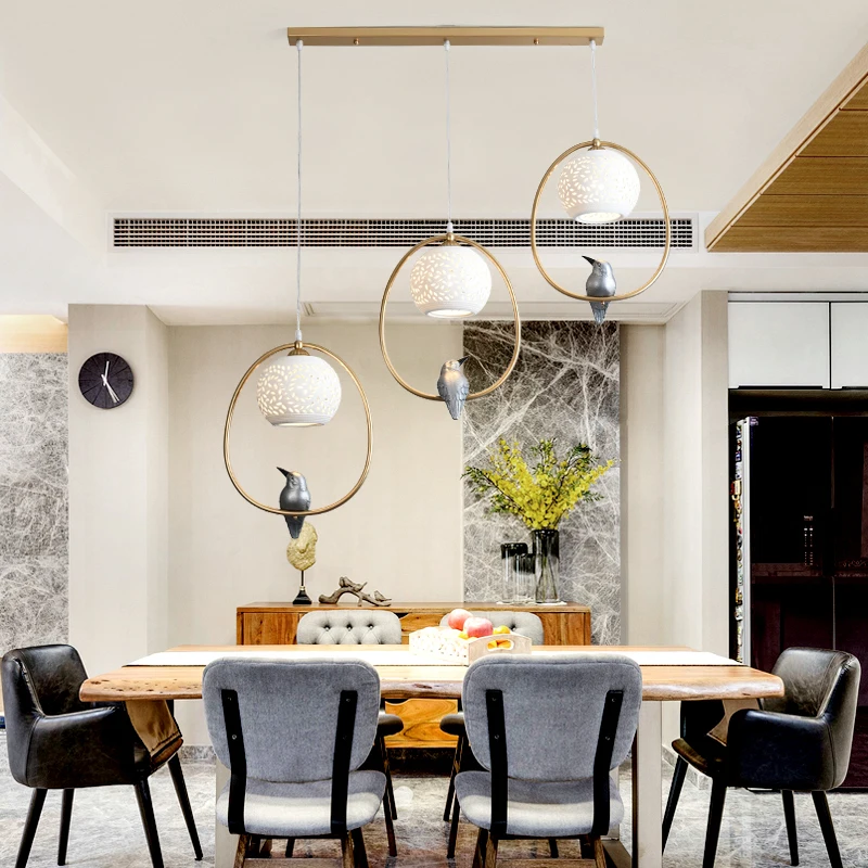 Современный светодиодный стеклянный подвесной светильник в скандинавском стиле