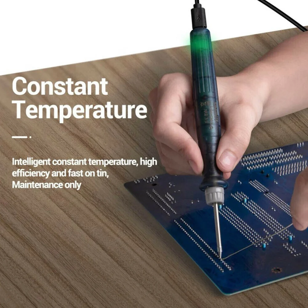 

Portable Usb Electric Soldering Iron Pen Tip Touch Switch Adjustable Repair Tool Mini Tip Button Switch Electric 5v 8w