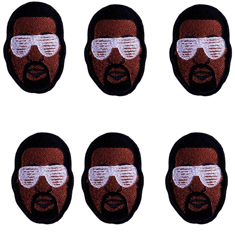 10 шт./компл. хиппи черные нашивки имя на одежду аппликации полосы Дешевые