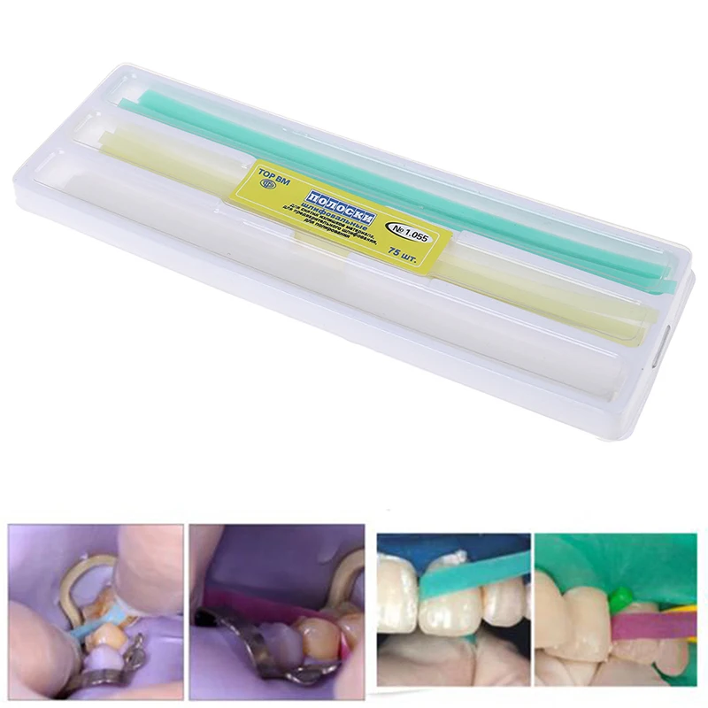 

Абразивные полоски для чистки зубов, инструменты для контуринга, 75 шт./упак. Dental