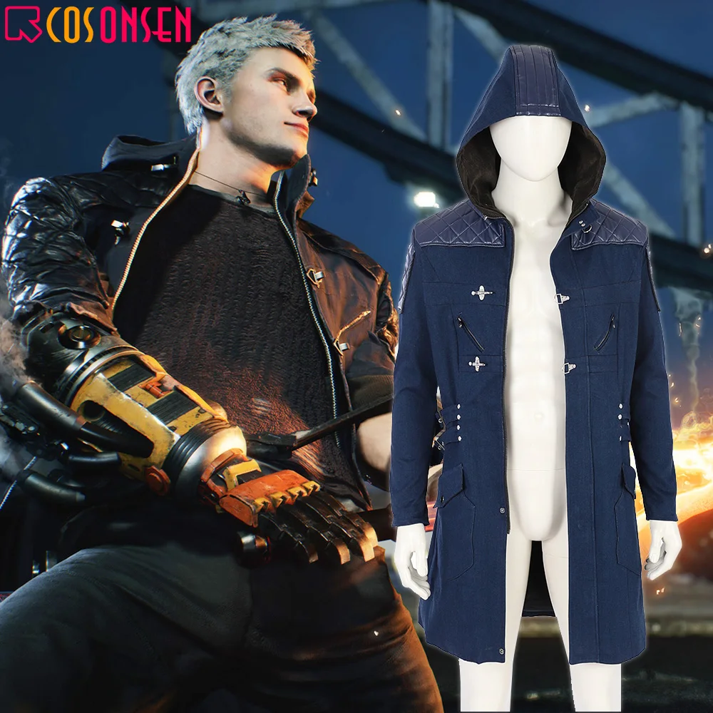 Игра Nero для косплея костюм чехлы телефонов синяя куртка пальто взрослых Для