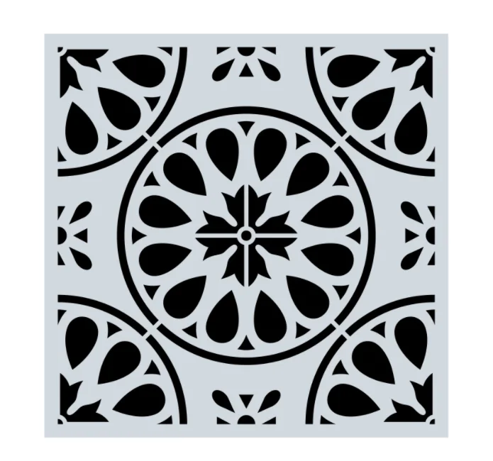 

15*15 Vintage flower Layering Stencils for Diy scrapbook/photo album Decorative Embossing coloring,painting stencil,home decor